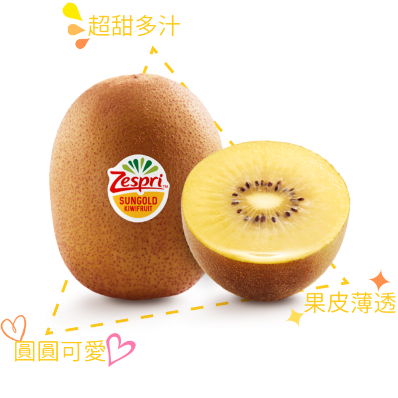 紐西蘭有機陽光金圓頭奇異果