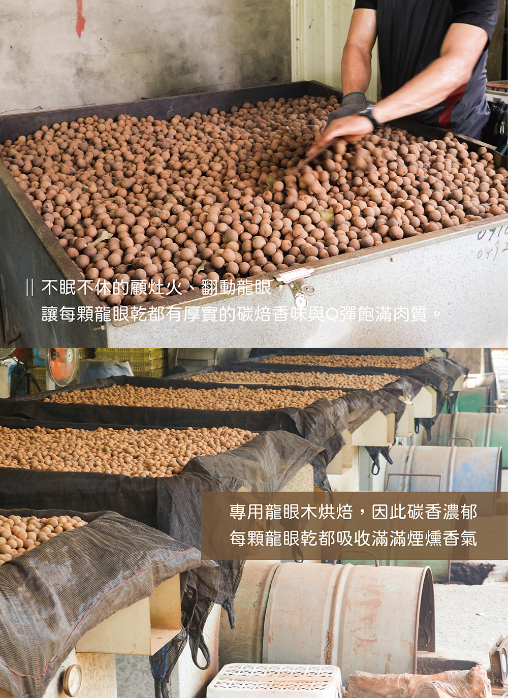 無殼無籽《莊園龍眼肉(機烘)/碳焙龍眼肉(炭烘)》凝聚自然香甜好味道 6 charcoal roasted longan meat 5